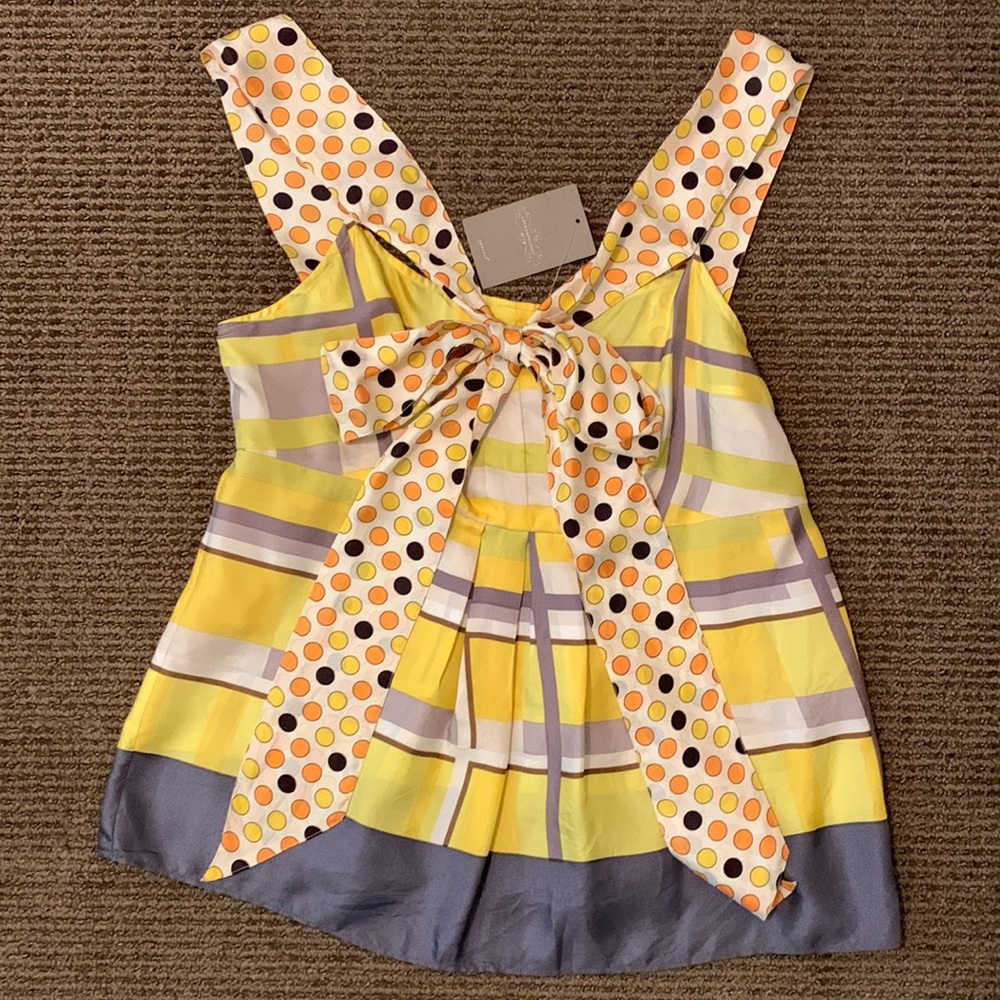 Anthropologie: Lil sleeveless silk blouse, size 8. - Picture 6 of 6
